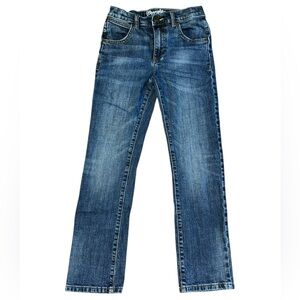 Wrangler Retro Boys Slim Straight Jeans with Adjustable Waist - Boy’s Size 12